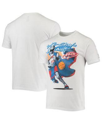 Men's NBA x McFlyy White Brooklyn Nets Identify Artist Series T-Shirt, Size: XL Product Image