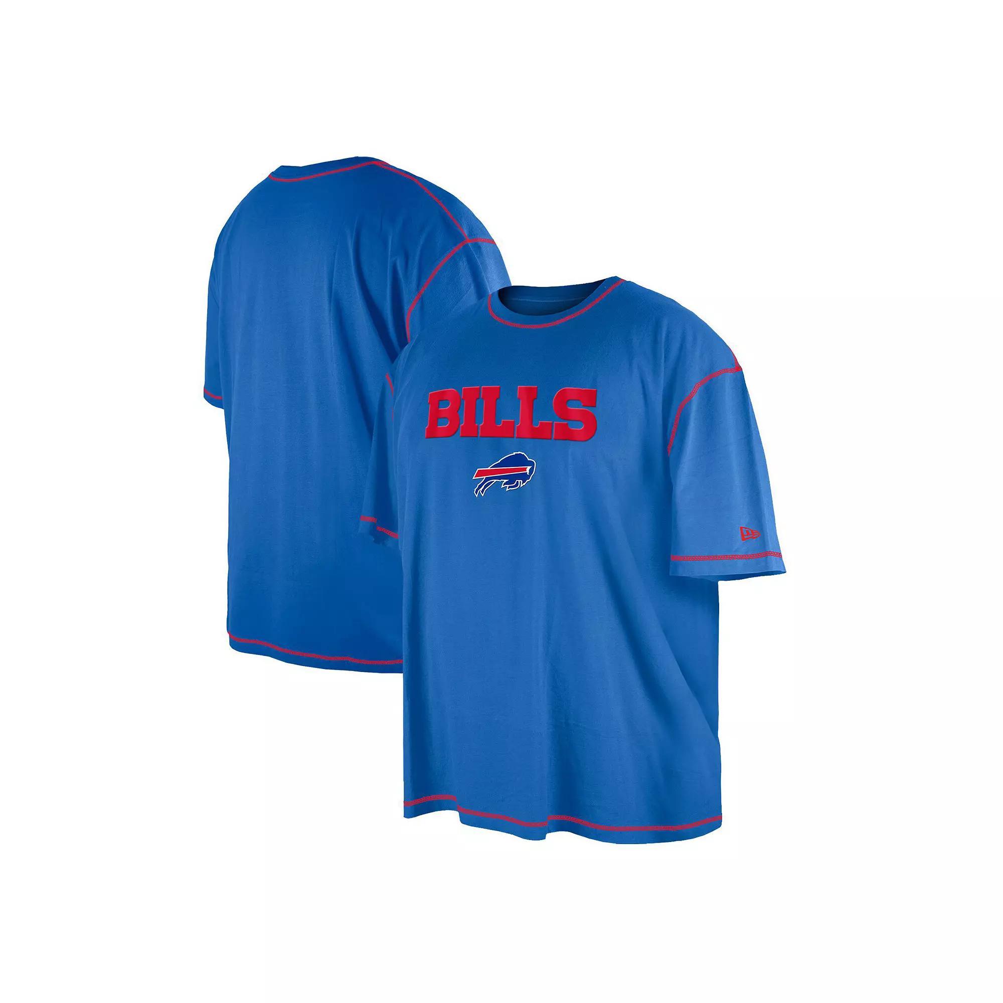 Men's New Era Royal Buffalo Bills Third Down Big & Tall Puff Print T-Shirt, Size: 2XB, Blue Product Image