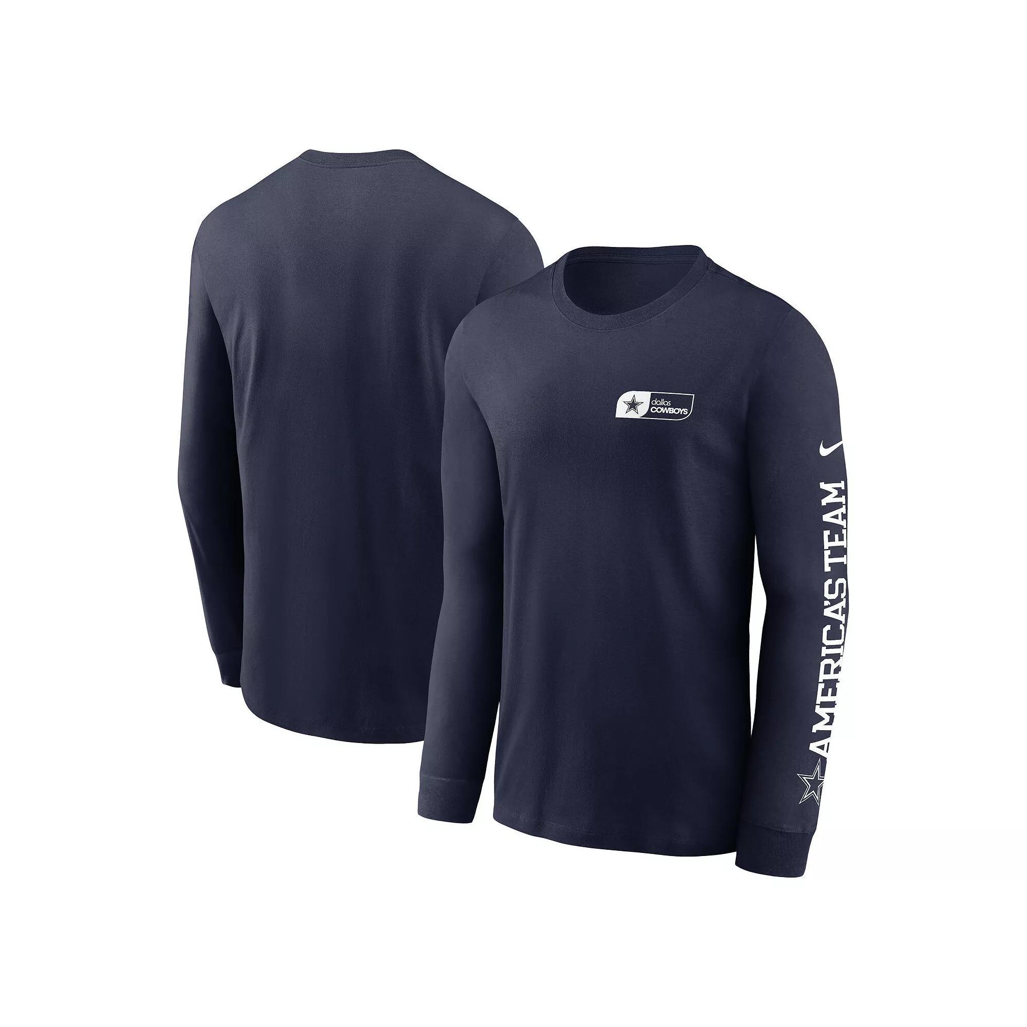 Men's Nike Royal Los Angeles Rams All Out Long Sleeve T-Shirt, Size: Small, Blue Product Image