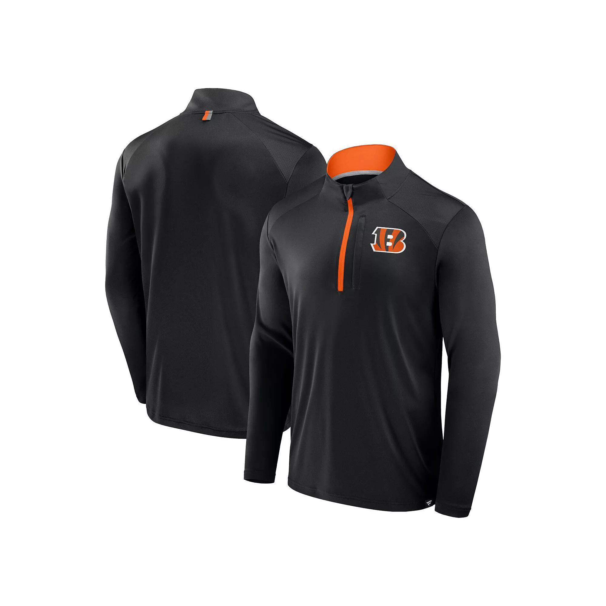 Men's Fanatics Navy Chicago Bears Defender Long Sleeve Quarter-Zip Jacket, Size: Small, Blue Product Image