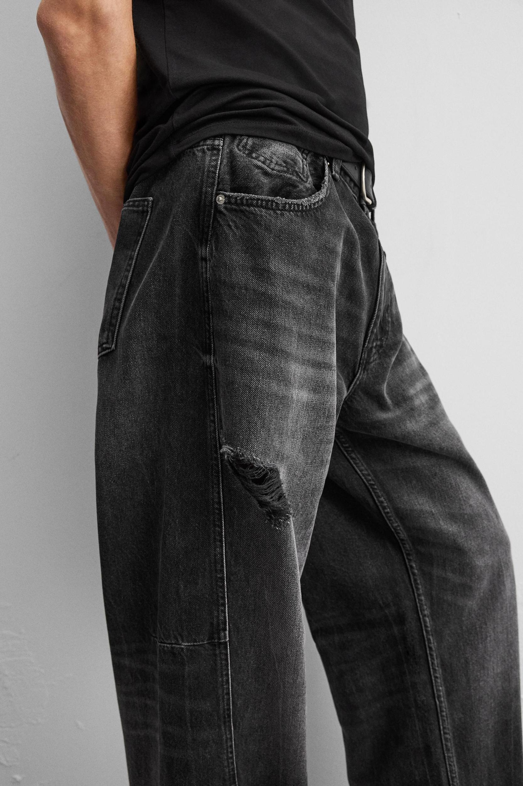 BAGGY FIT JEANS WITH SEAMS Product Image