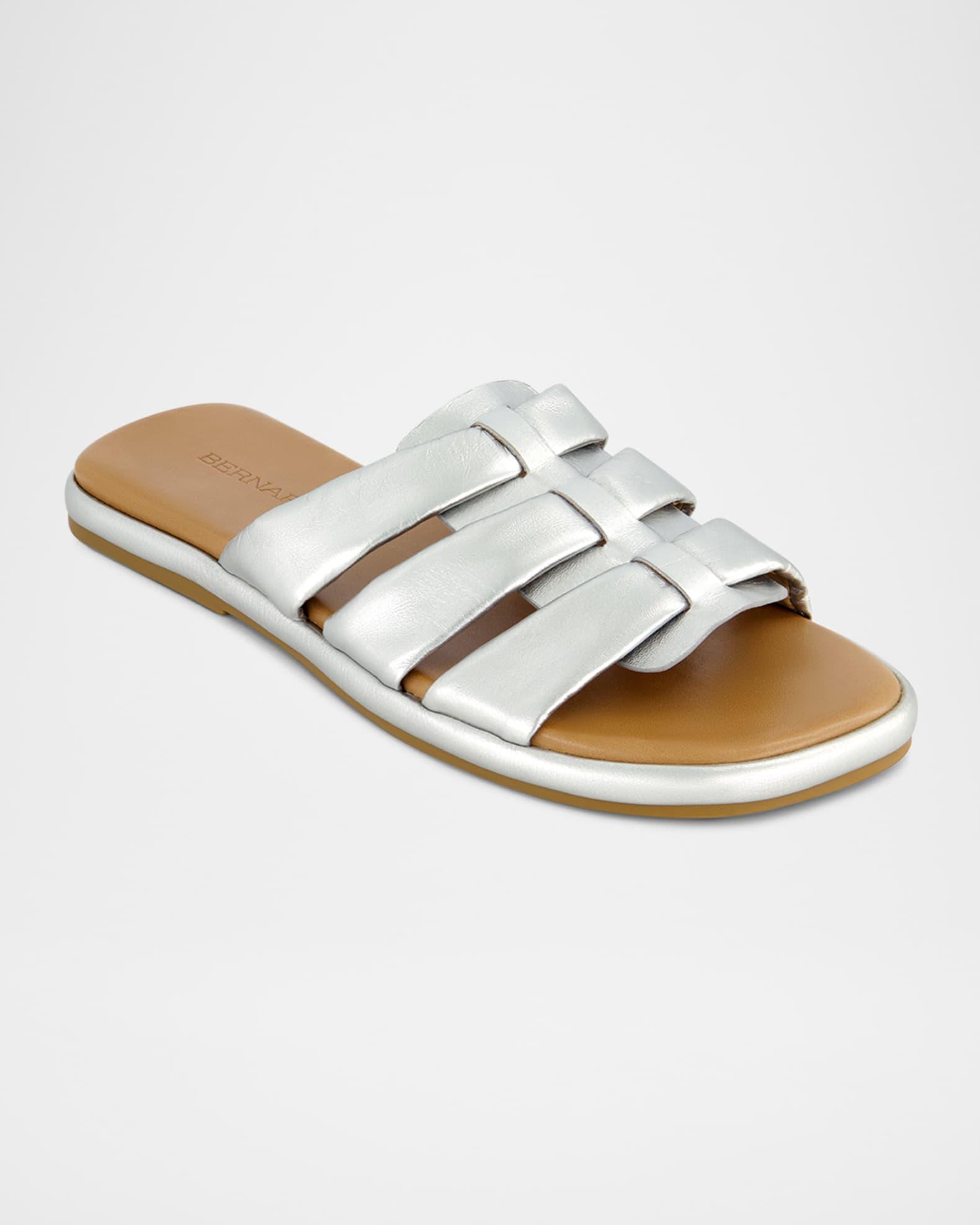 Tamer Caged Metallic Slide Sandals Product Image