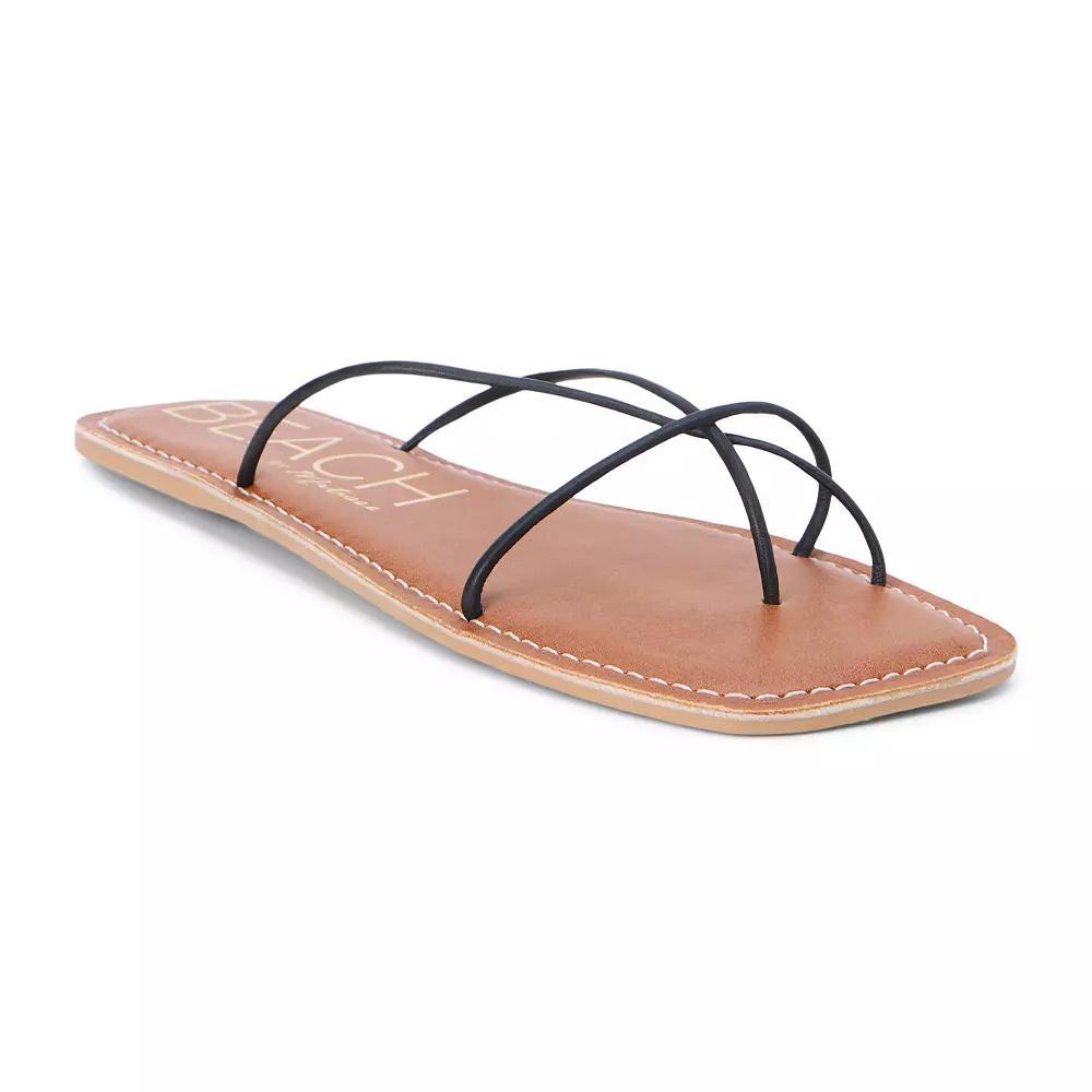 Beach by Matisse Coastline Women's Flat Sandals, Size: 7, Black Product Image