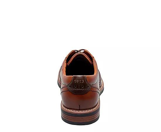 Nunn Bush Centro Flex Mens Wingtip Toe Oxford Dress Shoes Red Product Image