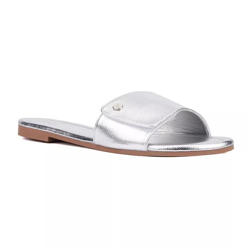 madden girl Thread Women's Slide Sandals, Size: 8, Blush Product Image