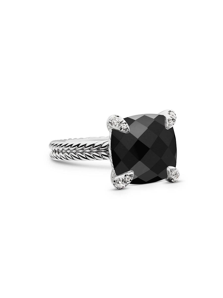 David Yurman Chatelaine Ring with Amethyst and Diamonds Product Image