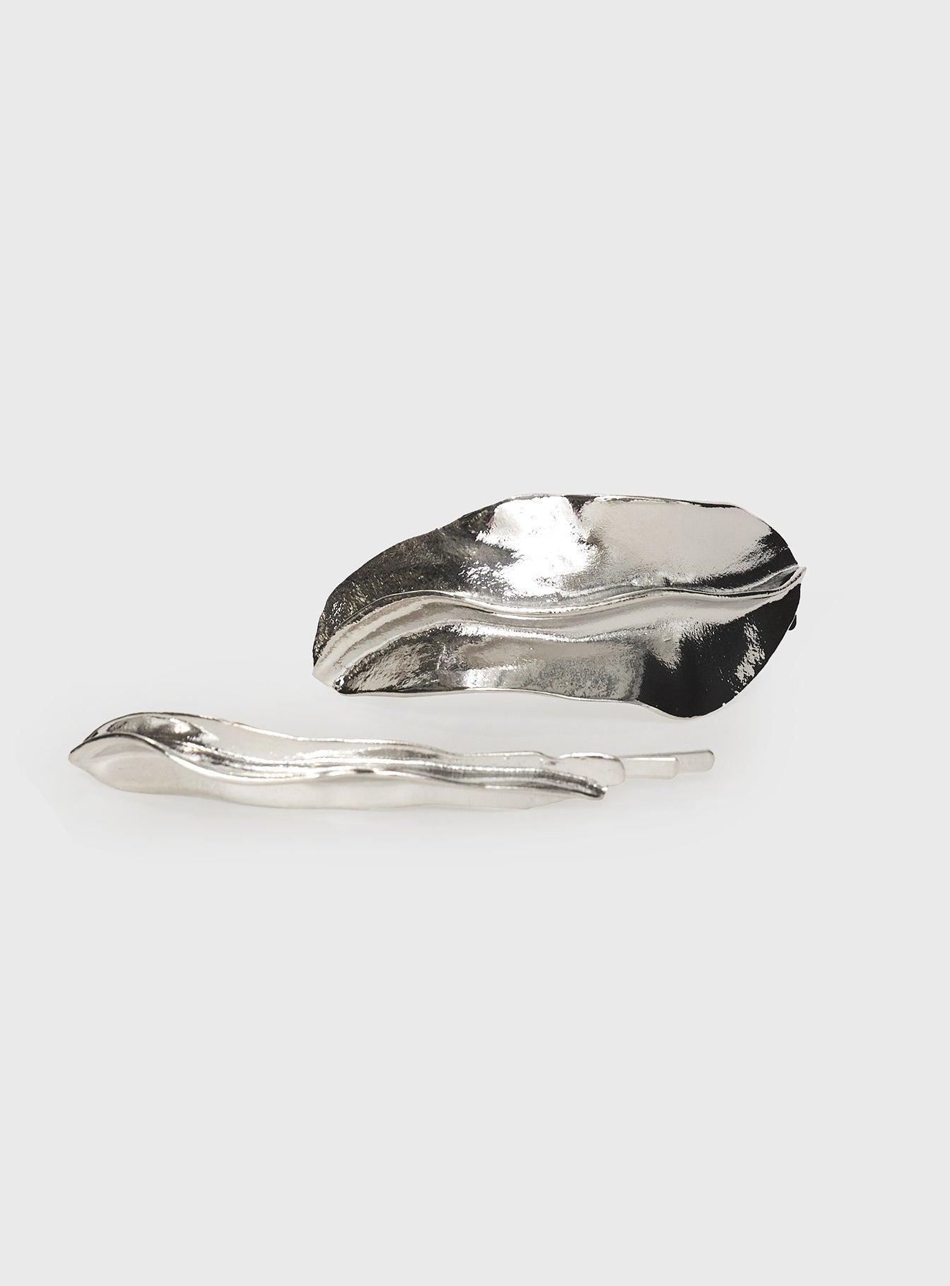 Prettiest Star Hair Clip Pack Silver Product Image