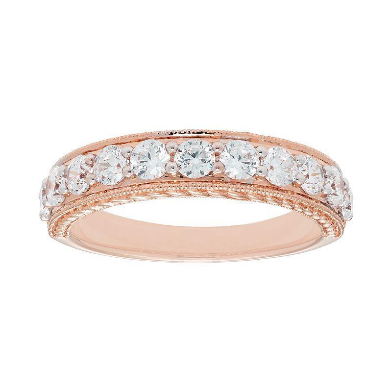 The Regal Collection 14k Gold 1 Carat T.W. IGL Certified Diamond Wedding Band, Women's, Size: 7, Yellow Product Image