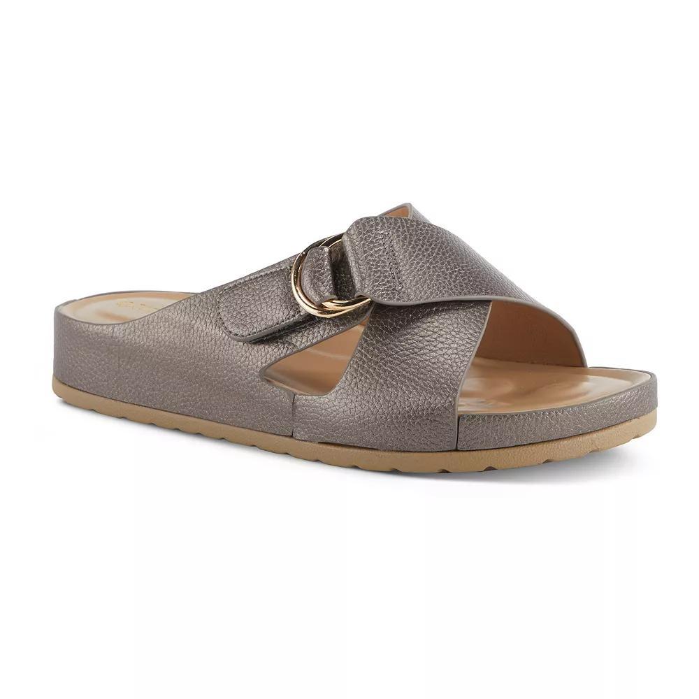Patrizia Rutha Women's Slide Sandals, Size: 39, Silver Product Image