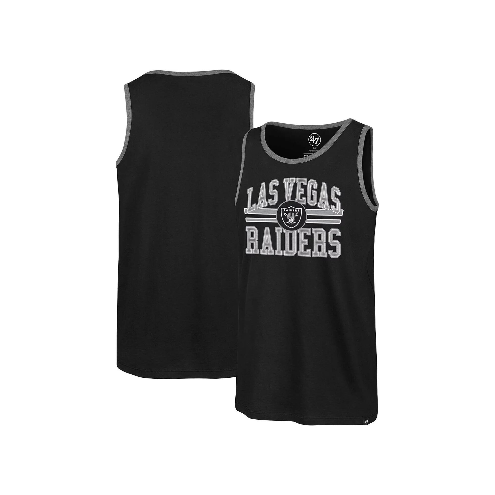Men's '47  Black Las Vegas Raiders Winger Franklin Tank Top, Size: Medium, Lvr Black Product Image