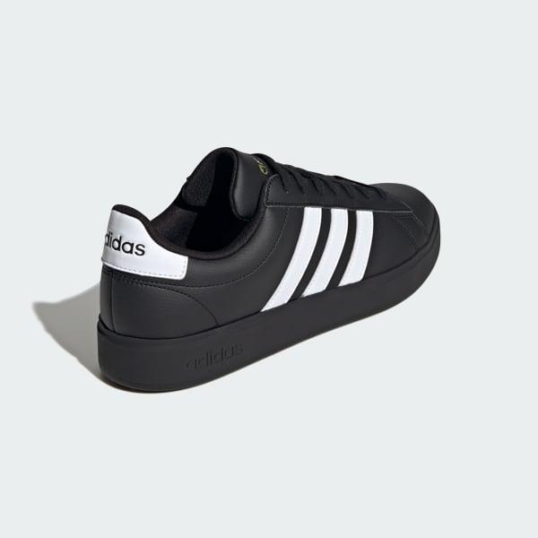 adidas Grand Court 2.0 Cloudfoam Men's Shoes, Size: 12, Black White Gold Product Image