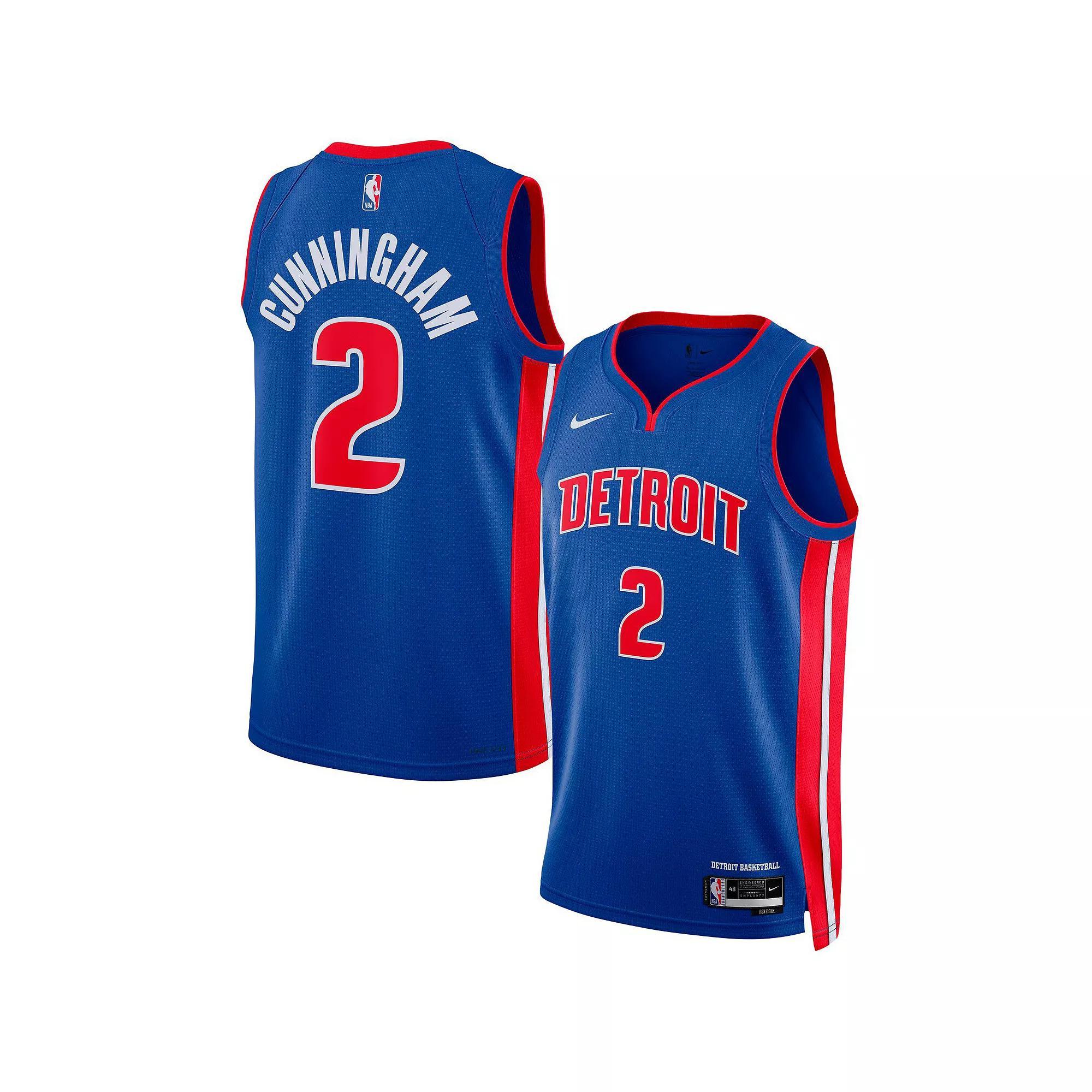 Unisex Nike Cade Cunningham Blue Detroit Pistons Swingman Jersey - Icon Edition, Men's, Size: Medium, Pis Blue Product Image
