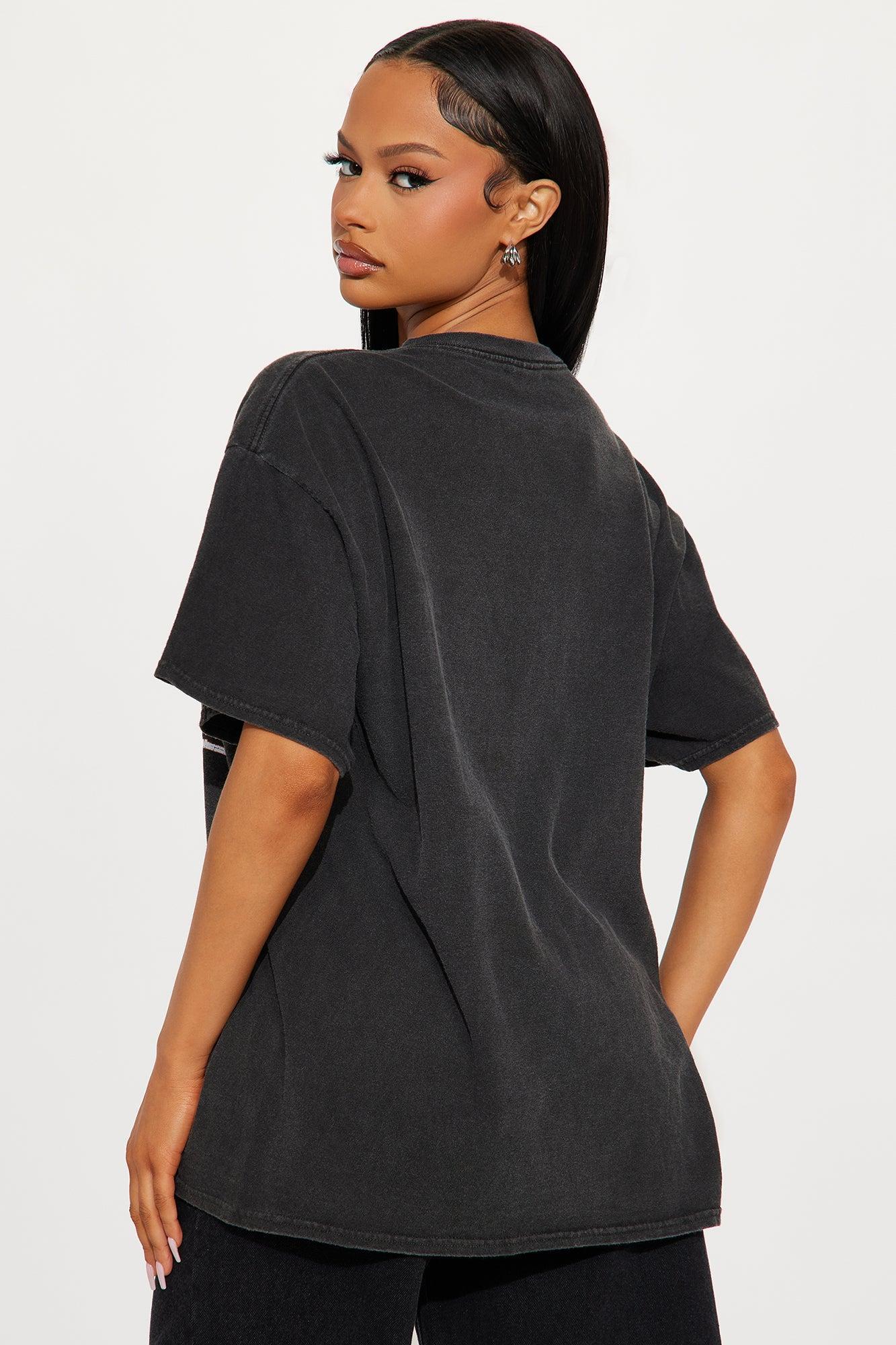 Free Bird Washed Oversized Tee - Black Product Image