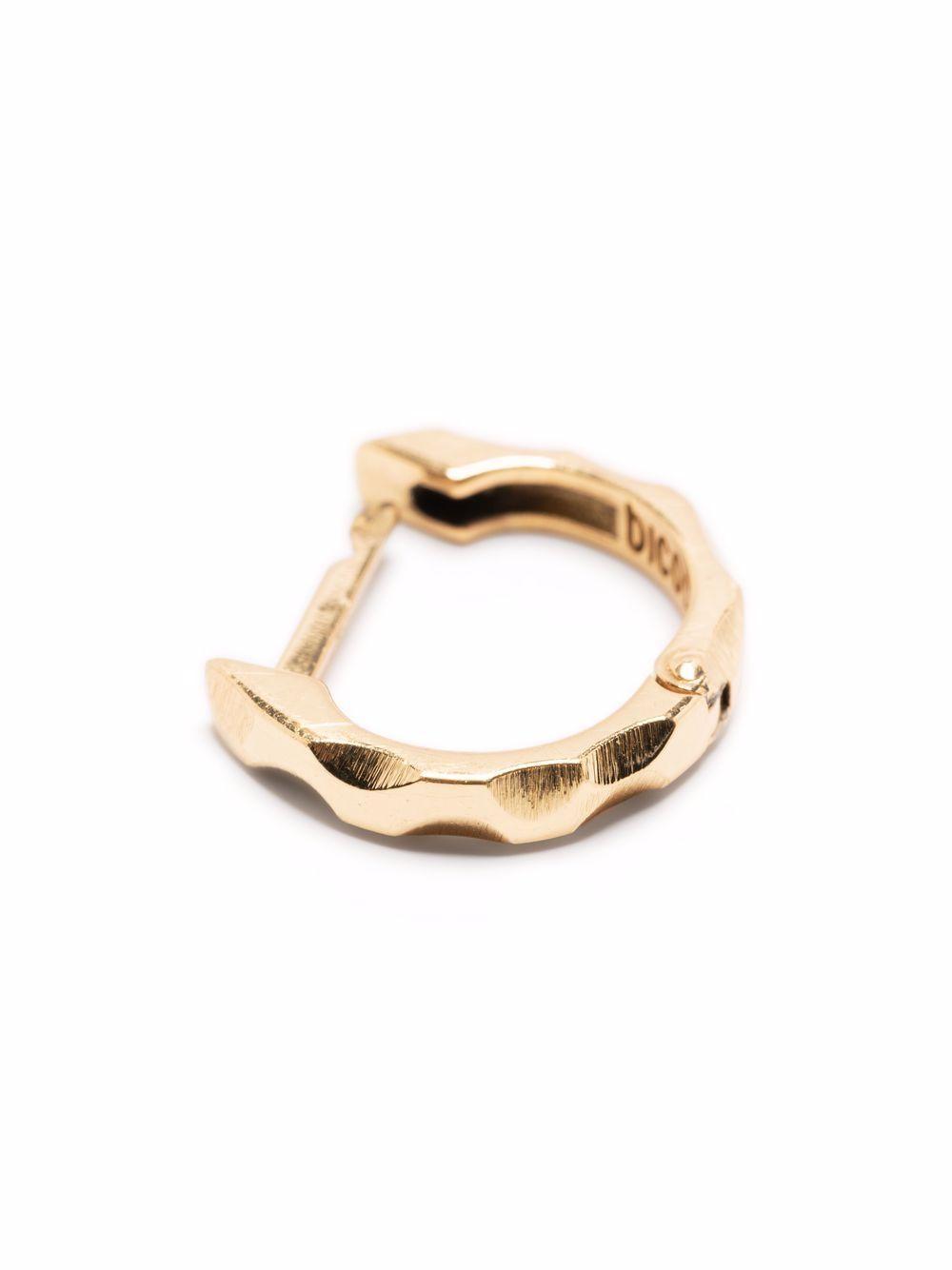 textured small hoop earring Product Image