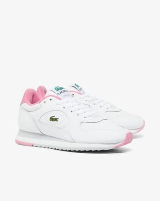 Women's Linetrack Leather Sneakers Product Image