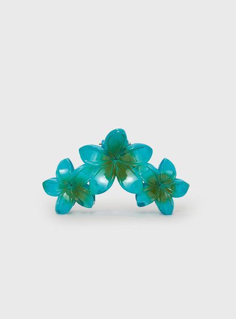 Chianti Frangipani Claw Clip Blue Product Image