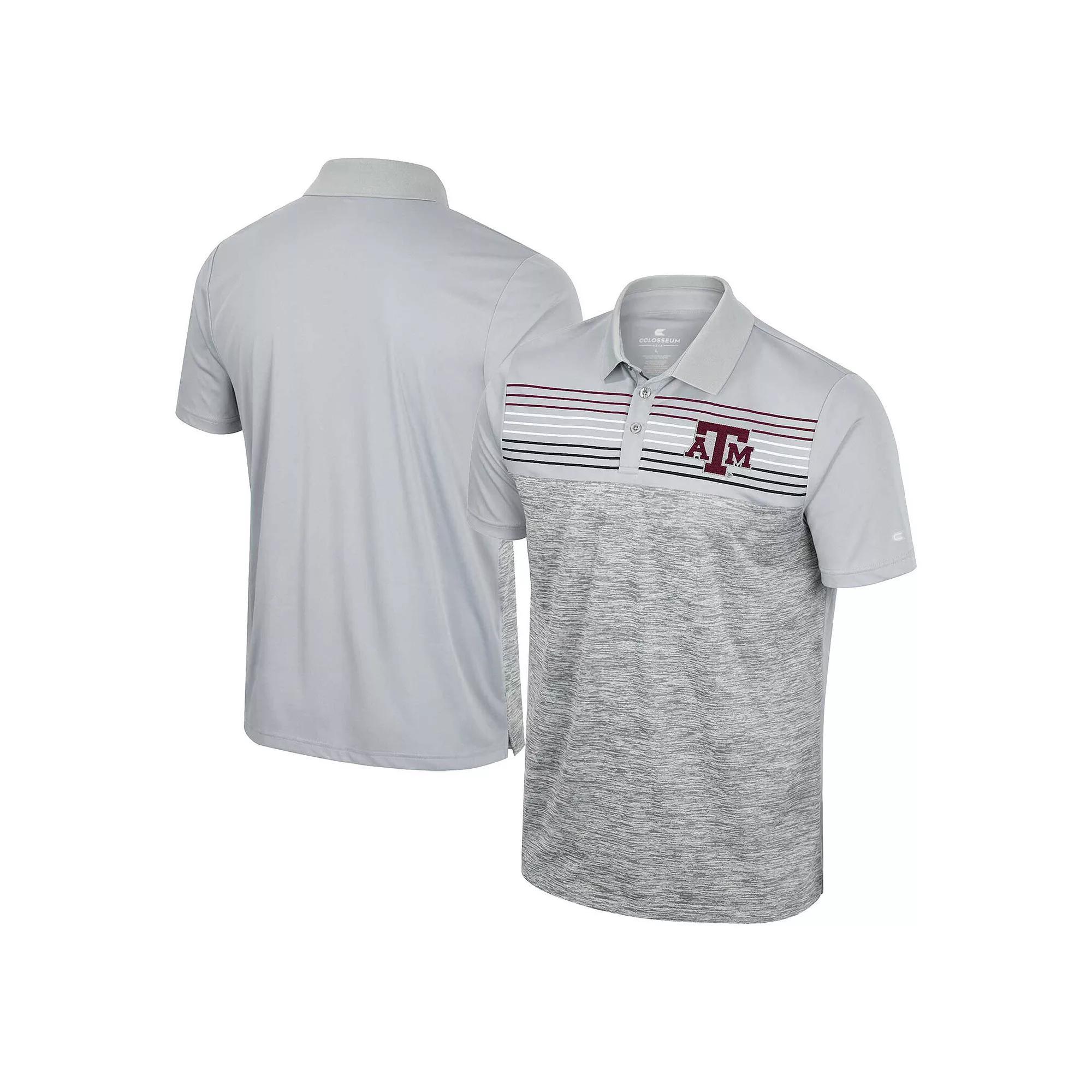 Men's Colosseum Gray Texas A&M Aggies Cybernetic Polo, Size: XL, Grey Product Image