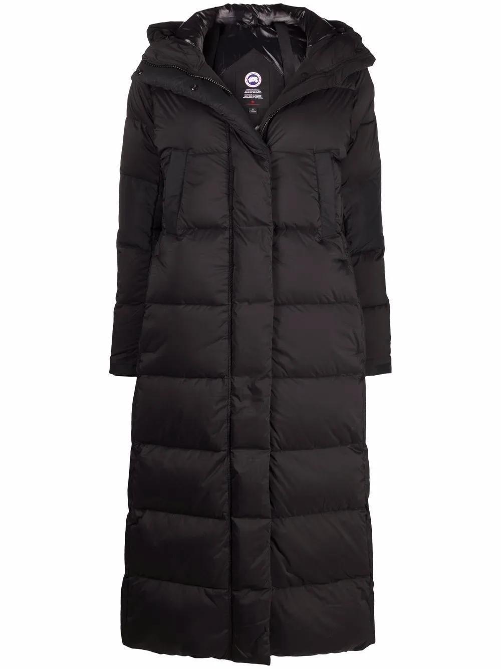 quilted-finish down coat Product Image