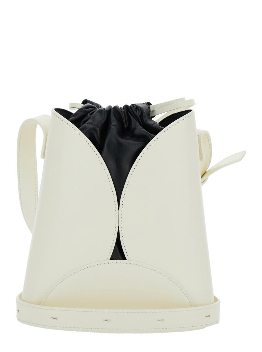 JIL SANDER Ellipse Crossbody In White Product Image