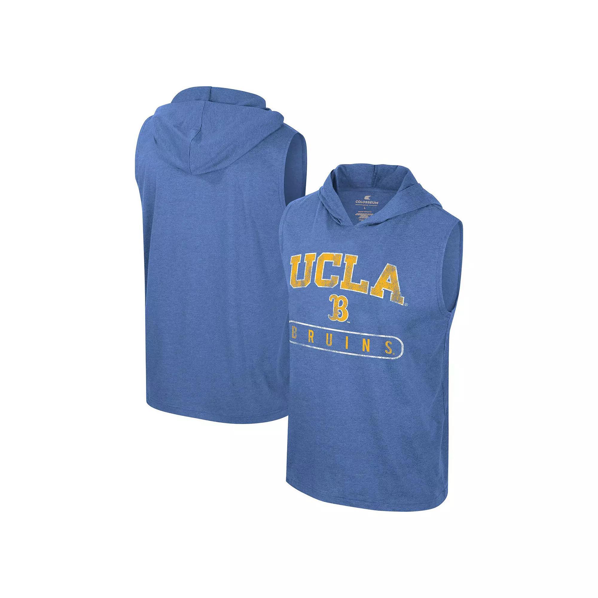 Mens Colosseum Crimson Alabama Crimson Tide Varsity Sleeveless Hoodie Tank Top Product Image