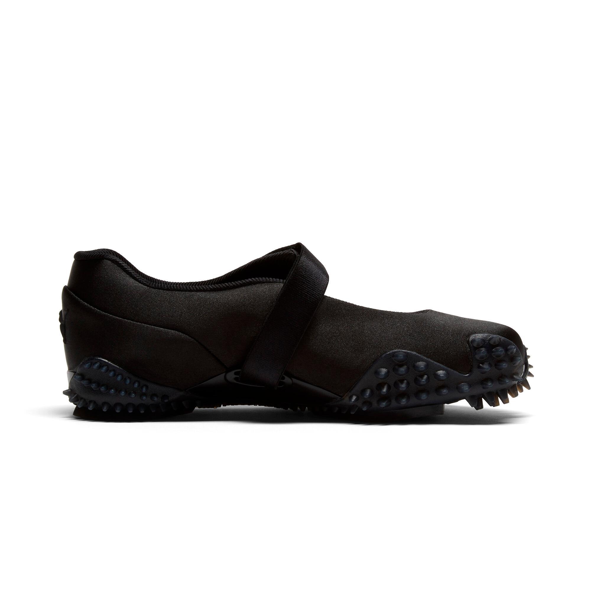 PUMA Mostro Fey Satin Sneakers Women in Black/Cool Dark Grey Product Image