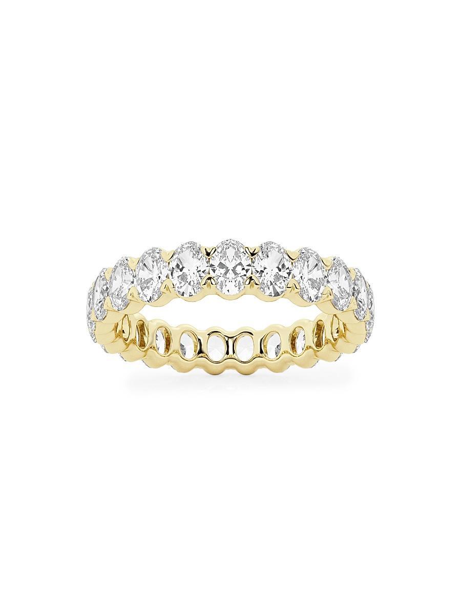 Womens 14K Yellow Gold & Oval Lab-Grown Diamond Eternity Band/2.00-5.00 TCW Product Image