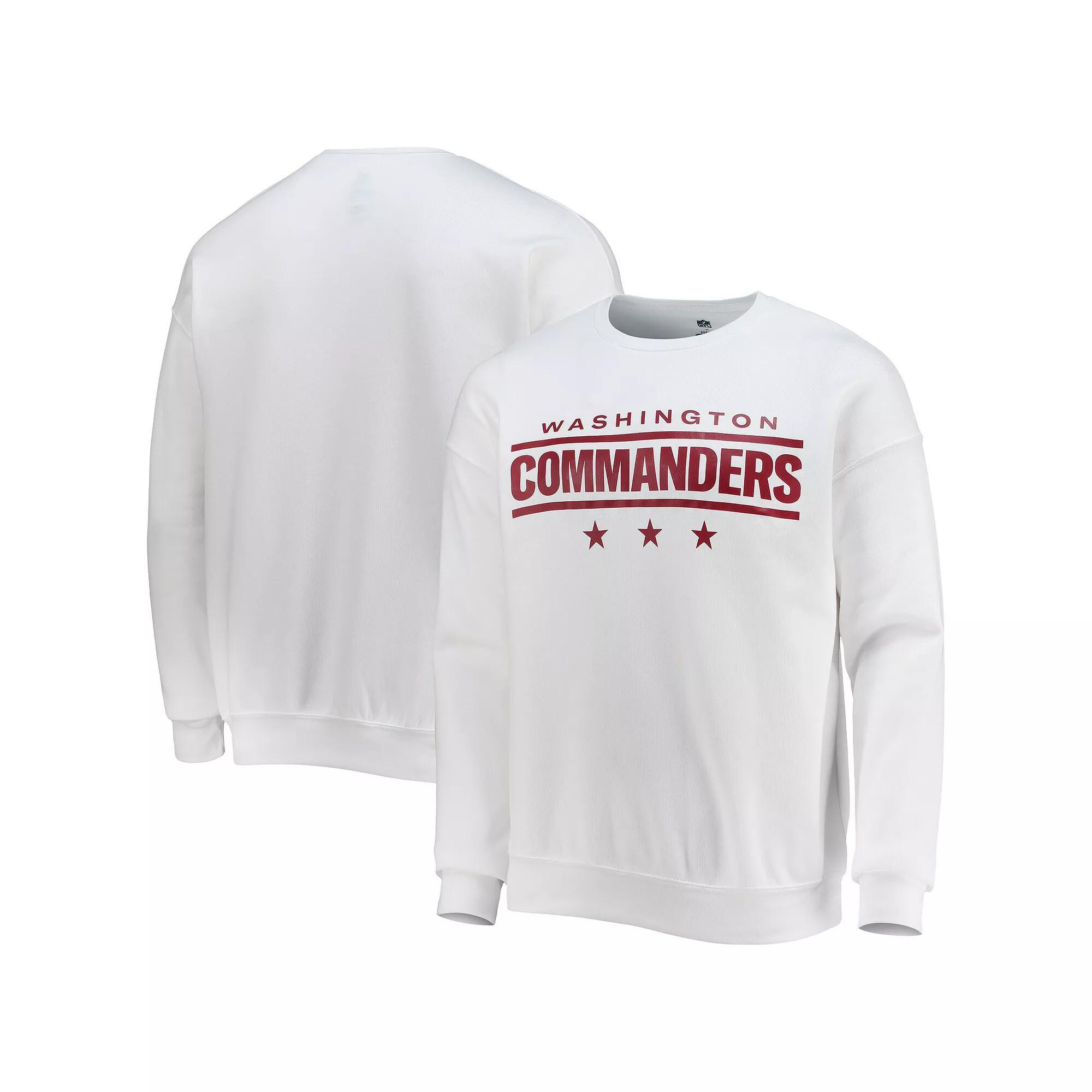 Men's NFL x Darius Rucker Collection by Fanatics White Washington Commanders Star Sponge Fleece Pullover Sweatshirt, Size: XL, Wft White Product Image