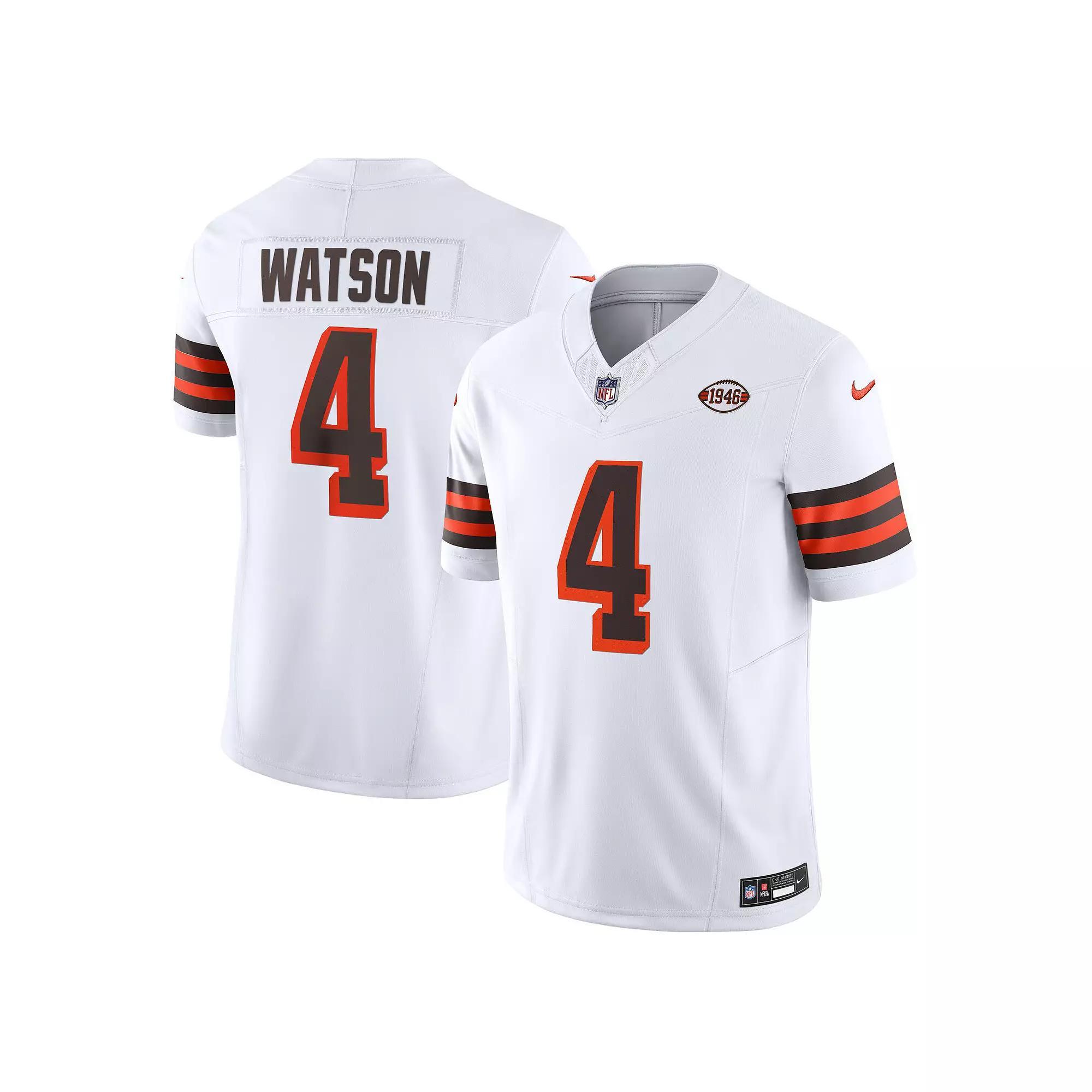 Men's Nike Deshaun Watson White Cleveland Browns Vapor F.U.S.E. Limited Jersey, Size: 2XL Product Image