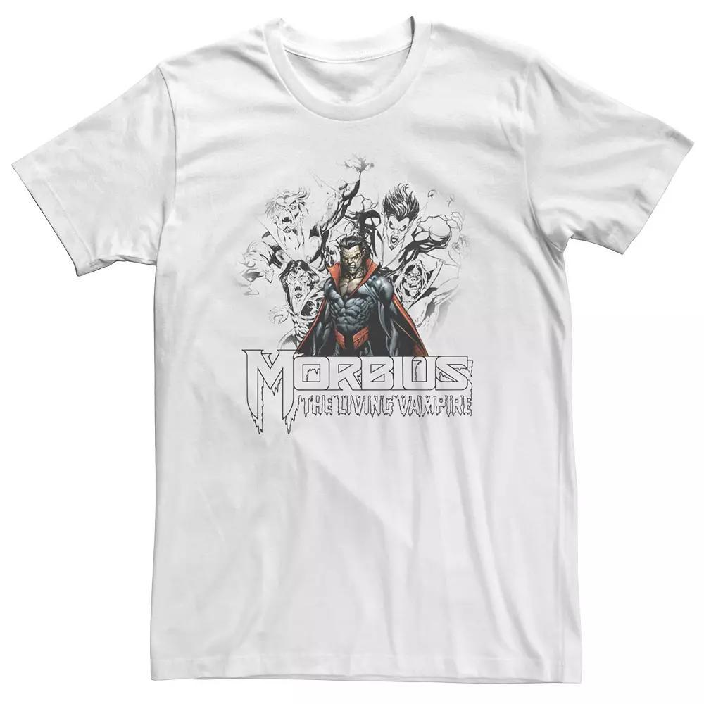 Big & Tall Marvel Morbius The Living Vampire Sketches Tee, Men's, Size: 4XL, White Product Image