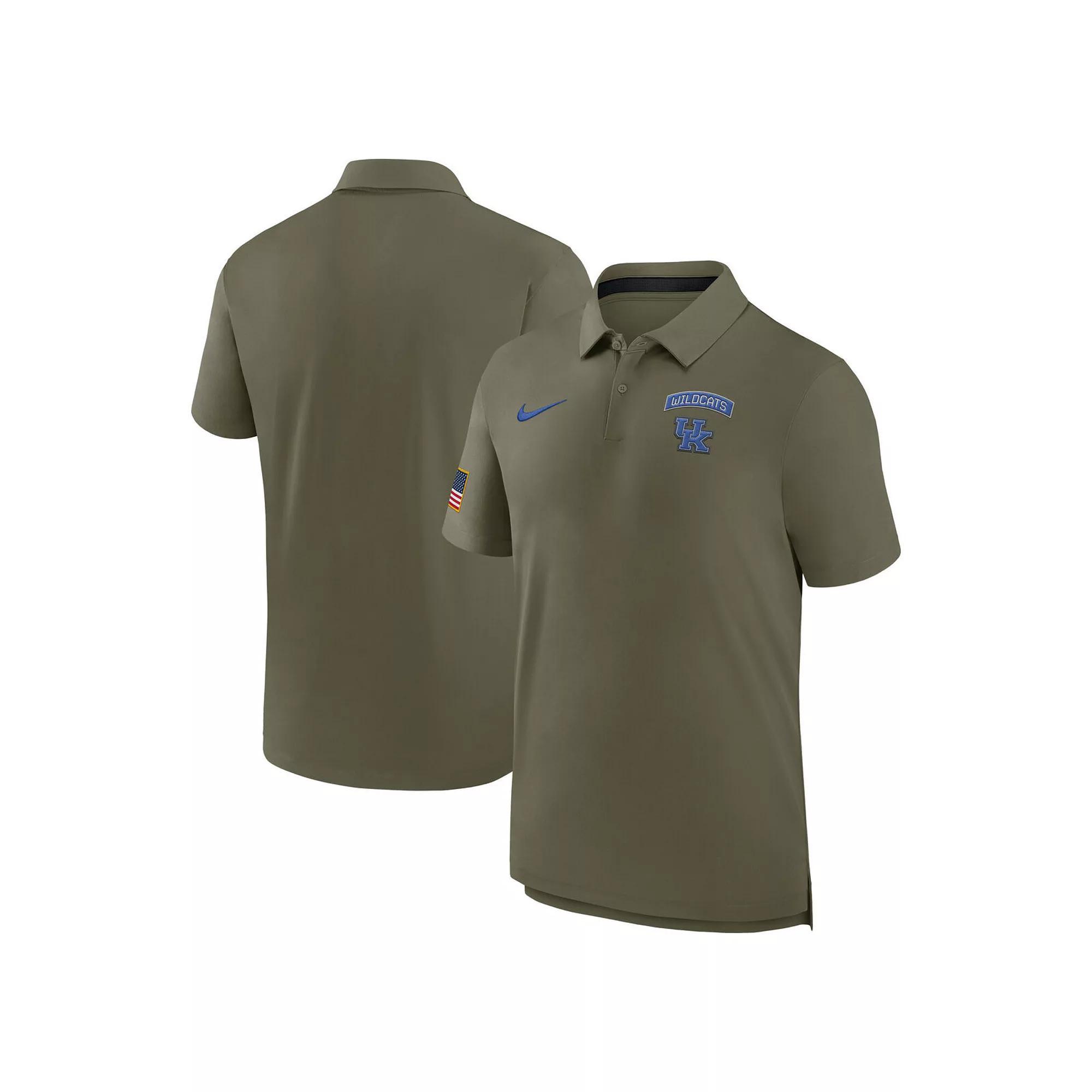 Men's Nike Olive Kentucky Wildcats 2024 Military Appreciation Tour Performance Polo, Size: Medium, Team Product Image