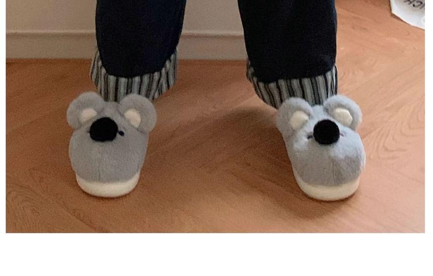 Koala Fluffy Platform Home Slippers Product Image