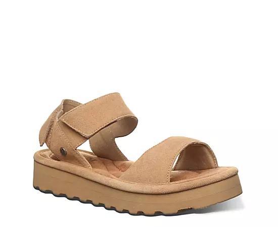 Bearpaw Crest Women's Slingback Platform Sandals, Size: 6, Iced Brown Product Image