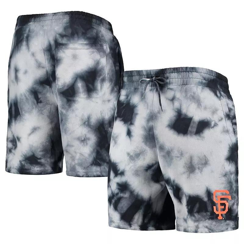Men's New Era Black San Francisco Giants Team Dye Shorts, Size: Small Product Image