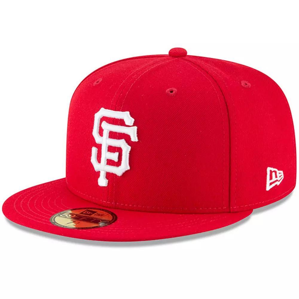 Men's New Era Red San Francisco Giants Fashion Color Basic 59FIFTY Fitted Hat, Size: 6 7/8 Product Image