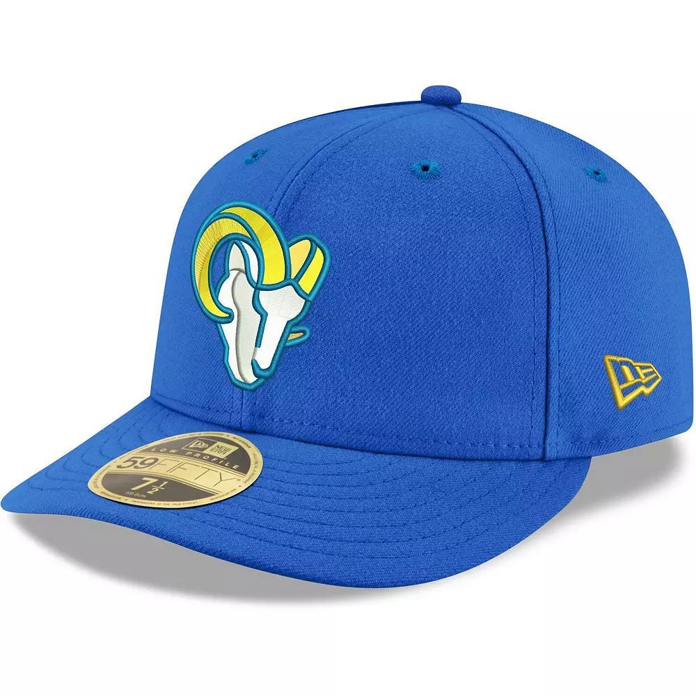 Men's New Era Royal Los Angeles Rams Omaha Low Profile 59FIFTY Fitted Team Hat, Size: 6 7/8, Blue Product Image