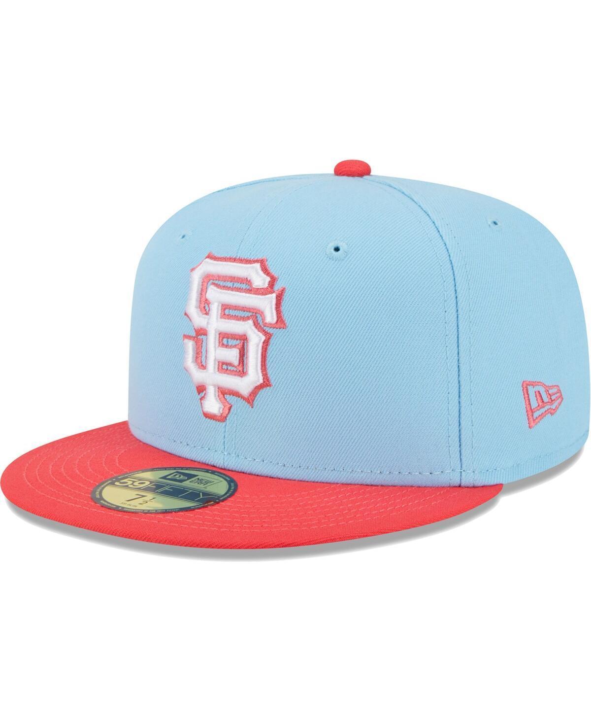 Mens New Era Light Blue San Francisco Giants Spring Color Two-Tone 59FIFTY Fitted Hat - Light Blue Product Image