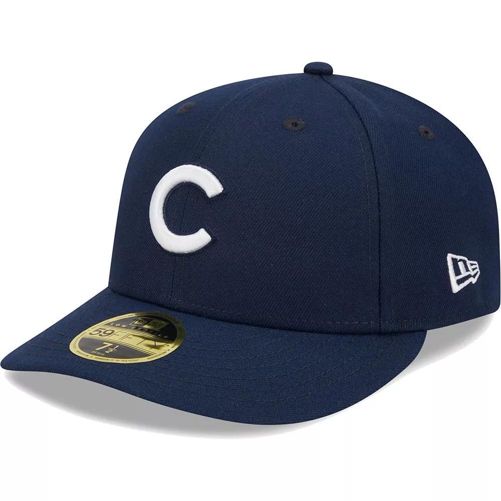 Men's New Era Navy Chicago Cubs Oceanside Low Profile 59FIFTY Fitted Hat, Size: 6 7/8, Blue Product Image