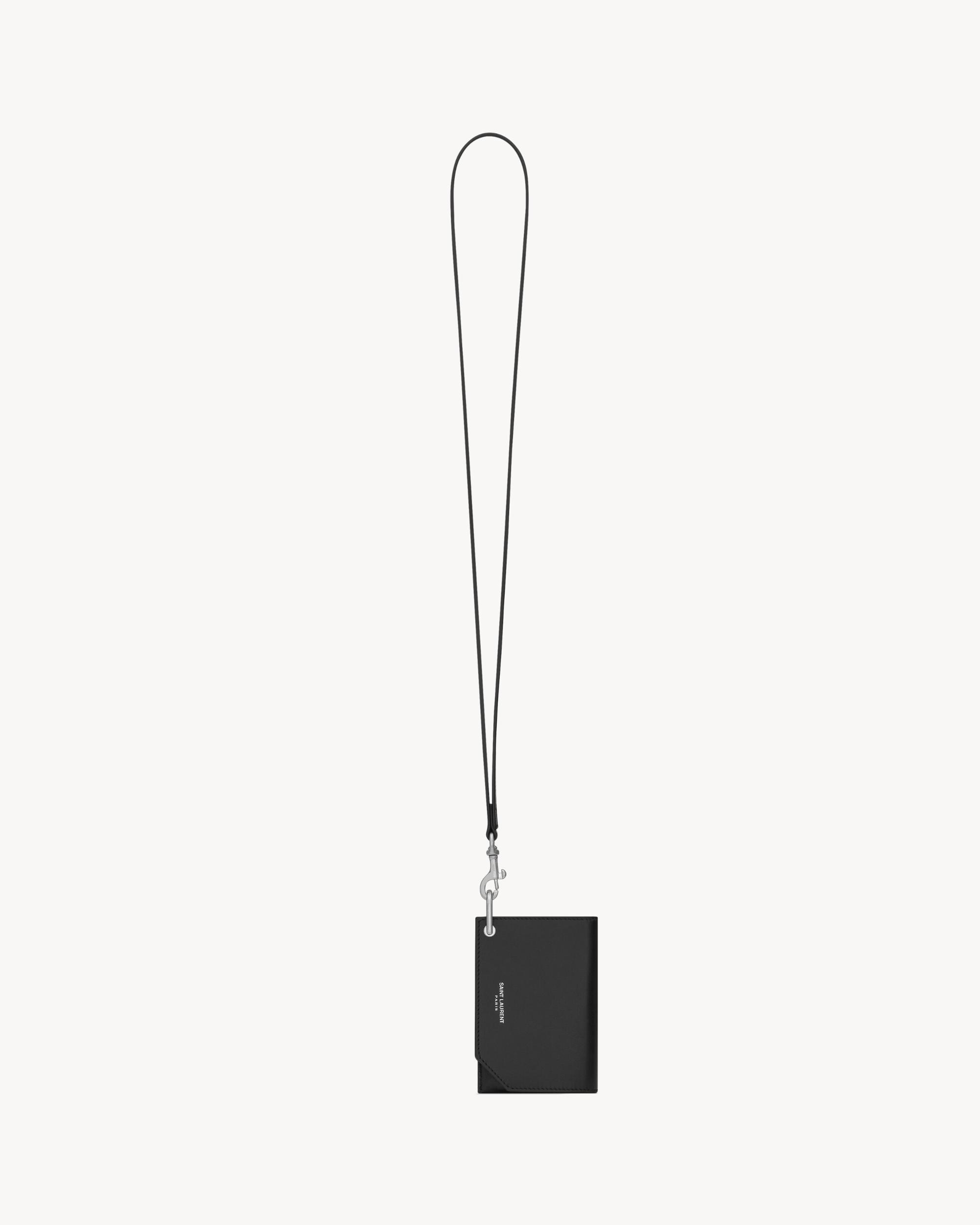 SAINT LAURENT PARIS card case in smooth leather Product Image