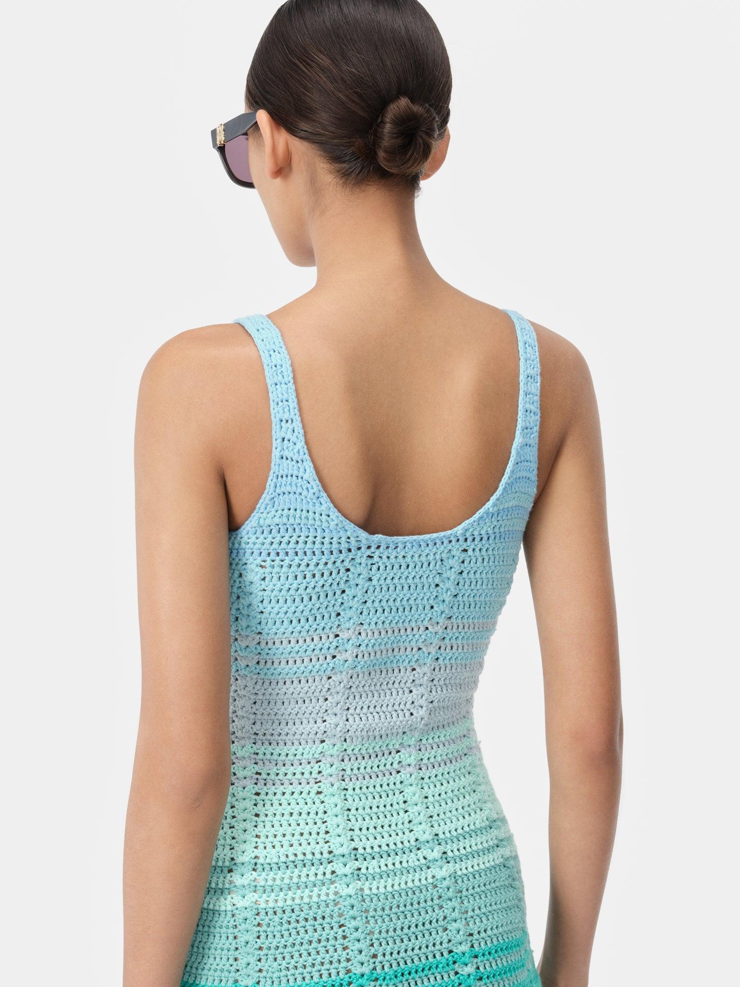 WOMEN - WOMEN'S SUNSET OMBRE CROCHET DRESS - Blue Multi Female Product Image