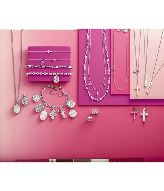James Avery Sterling Silver Large Plain Latin Cross Pendant Charm Product Image