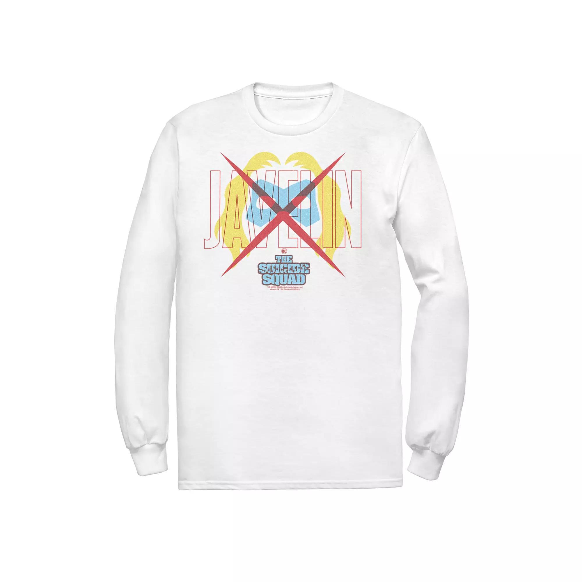 Men's The Suicide Squad Javelin Icon Logo Tee, Size: Small, White Product Image