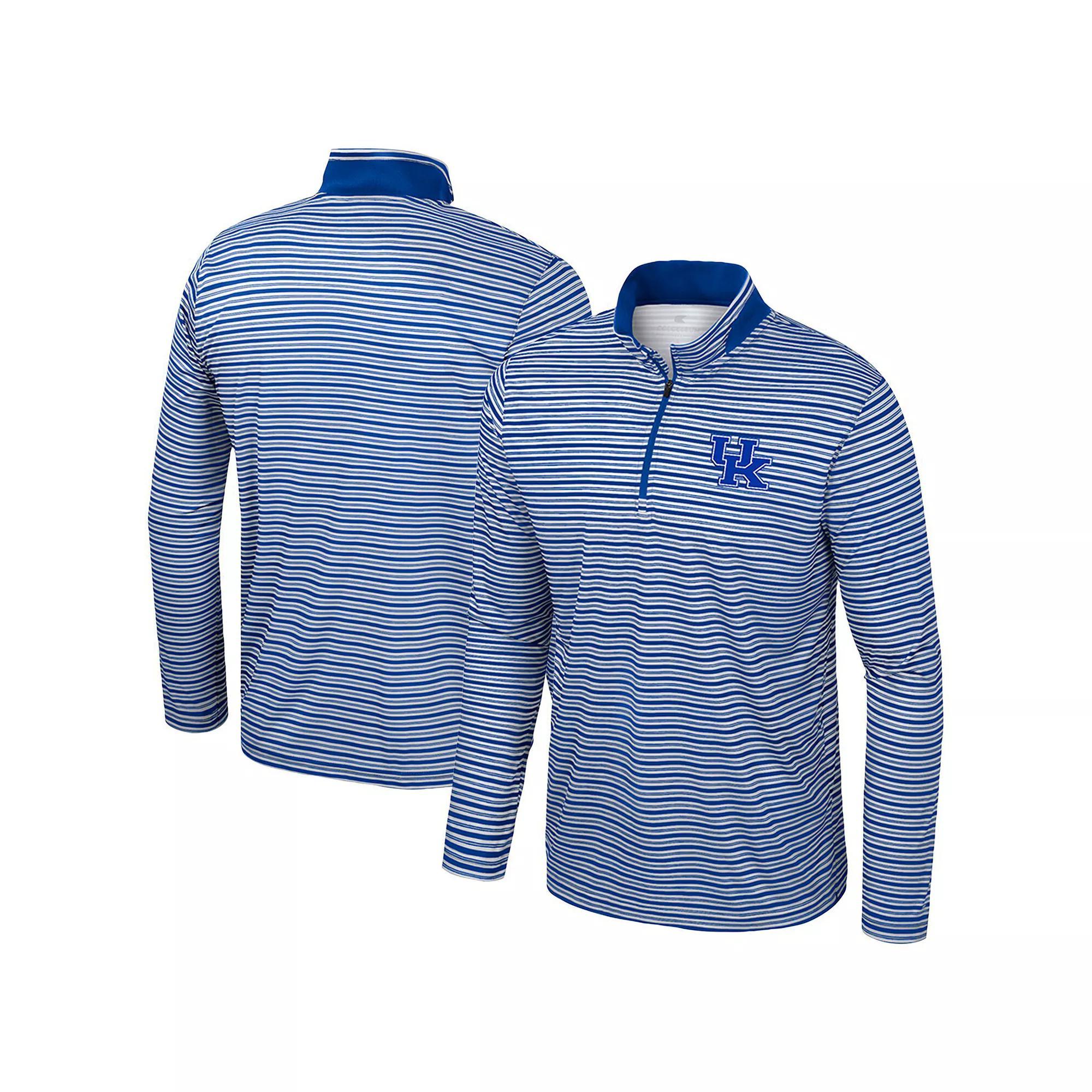Men's Colosseum Cardinal Iowa State Cyclones Striped Quarter-Zip Top, Size: Medium, Red Product Image