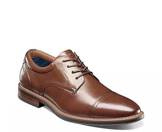 Nunn Bush Centro Flex Mens Cap Toe Oxford Dress Shoes Red Product Image