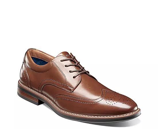 Nunn Bush Centro Flex Mens Wingtip Toe Oxford Dress Shoes Red Product Image
