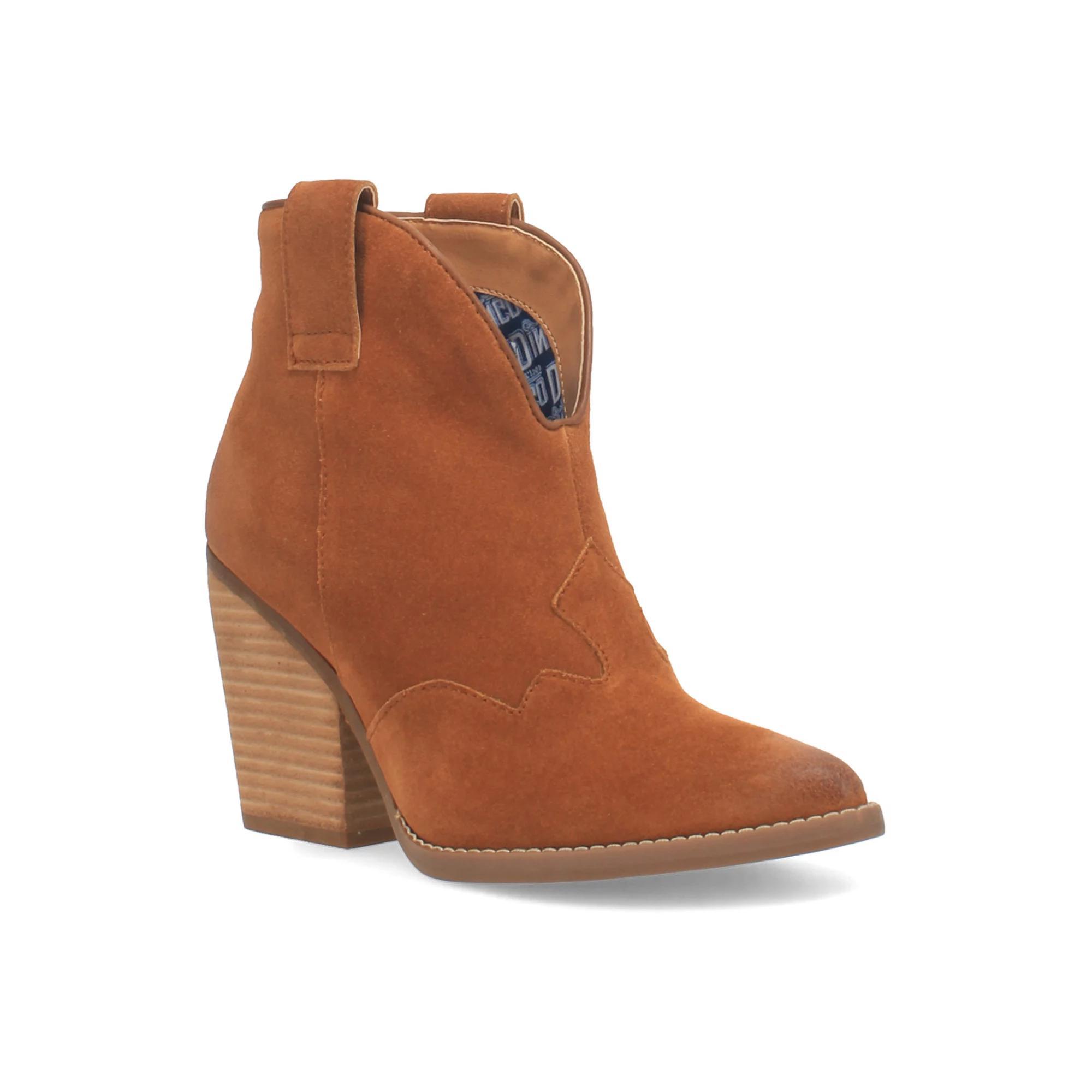 Dingo Flannie Women's Suede Ankle Boots, Size: 9.5, Red Product Image