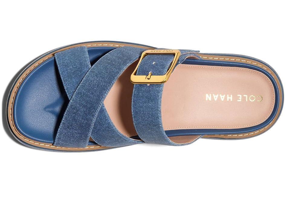 Cole Haan Fraya Slide Sandal (Denim Suede) Women's Shoes Product Image