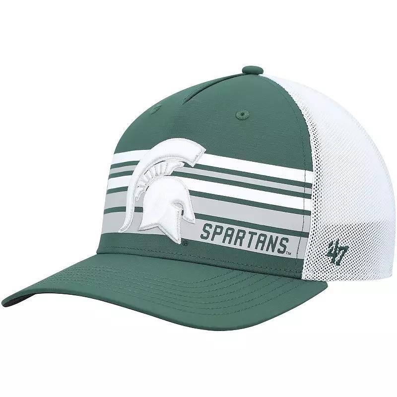 Men's '47 Green Michigan State Spartans Brrr Altitude Trucker Snapback Hat Product Image