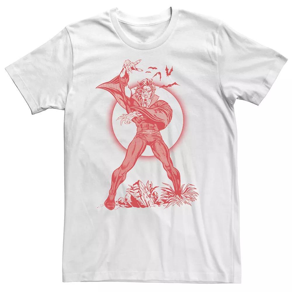 Big & Tall Marvel Morbius Red Hue Portrait Tee, Men's, Size: 4XL, White Product Image