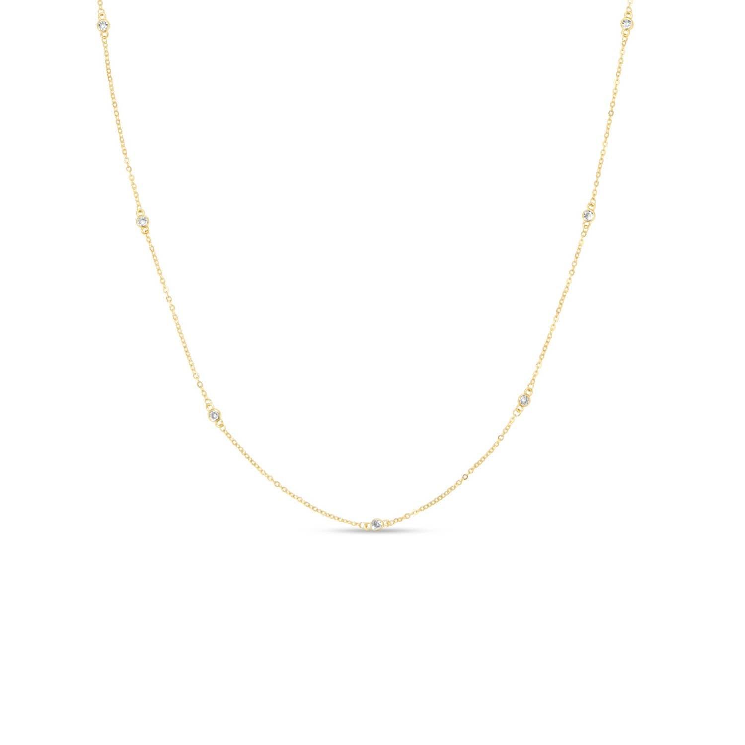 Cubic Zirconia Accented Necklace Product Image