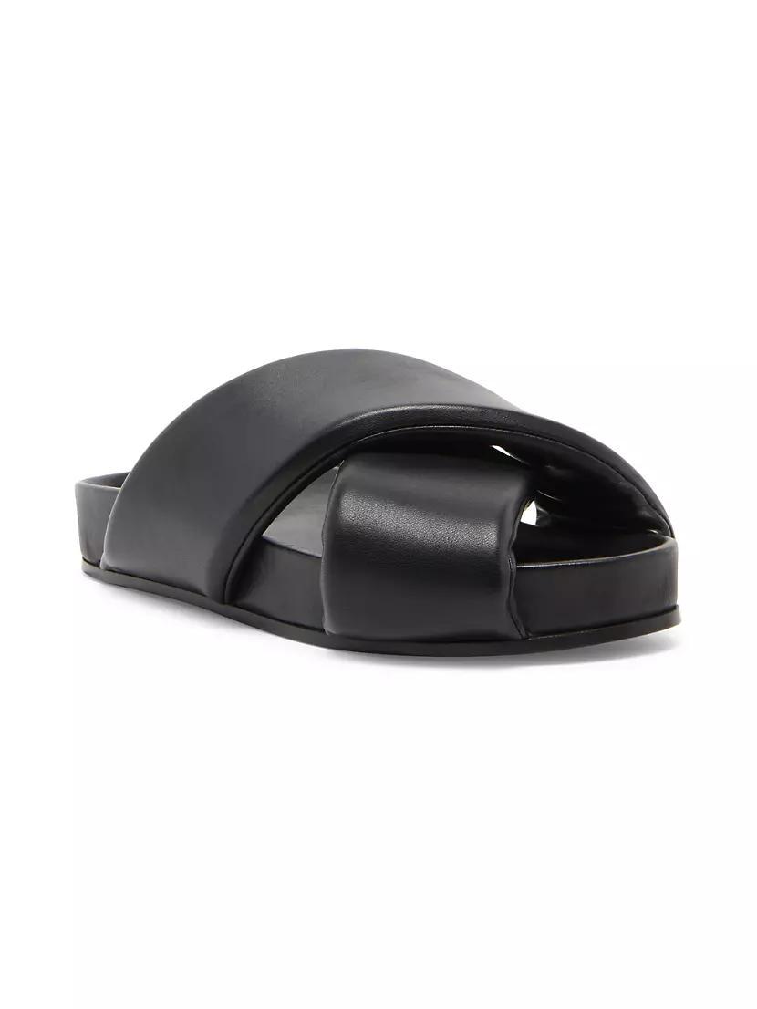 Leather Slide Sandals Product Image